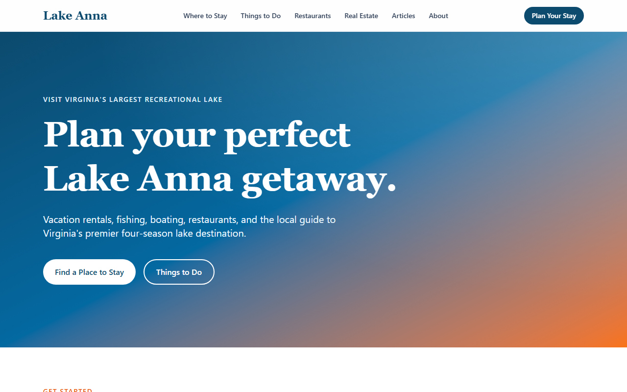 Screenshot of lakeanna.com